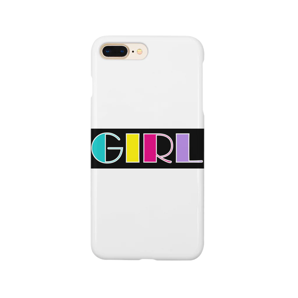 Ushi-Haruのレトロカラフル　GIRL Smartphone Case