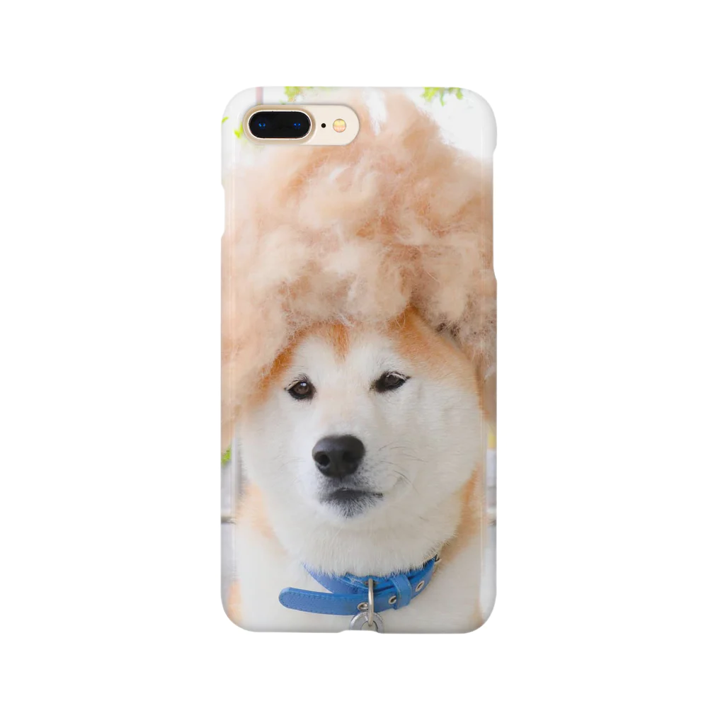 shiba508のアフロ犬 スマホケース