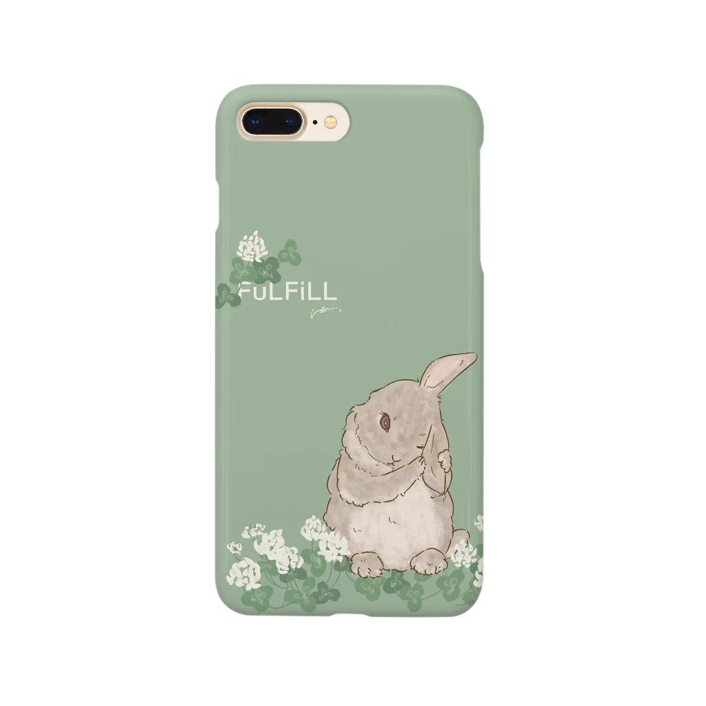 non.FuLFiLLのうさぎとクローバー Smartphone Case