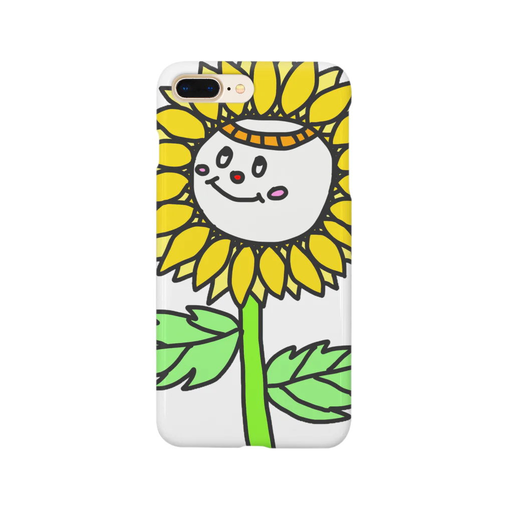 手描きＴシャツ seethesunのひまわりさん Smartphone Case