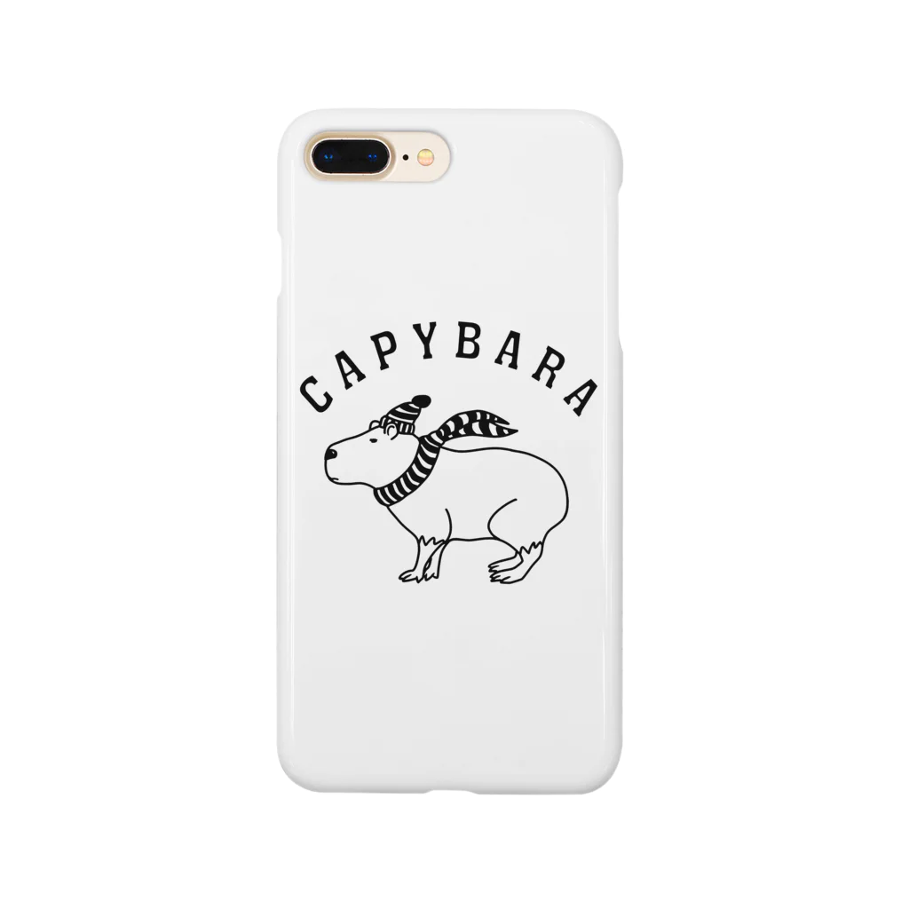 Aliviostaのカピバラ 動物イラスト アーチロゴ Smartphone Case