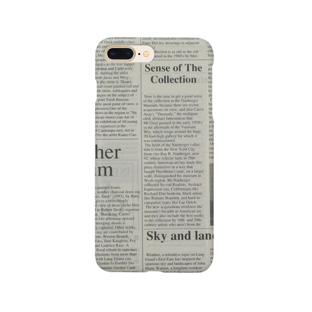 mayurinの英字新聞柄 Smartphone Case