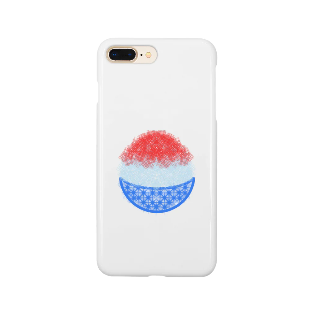 ラビットカモフラージュのかき氷(いちご) Smartphone Case