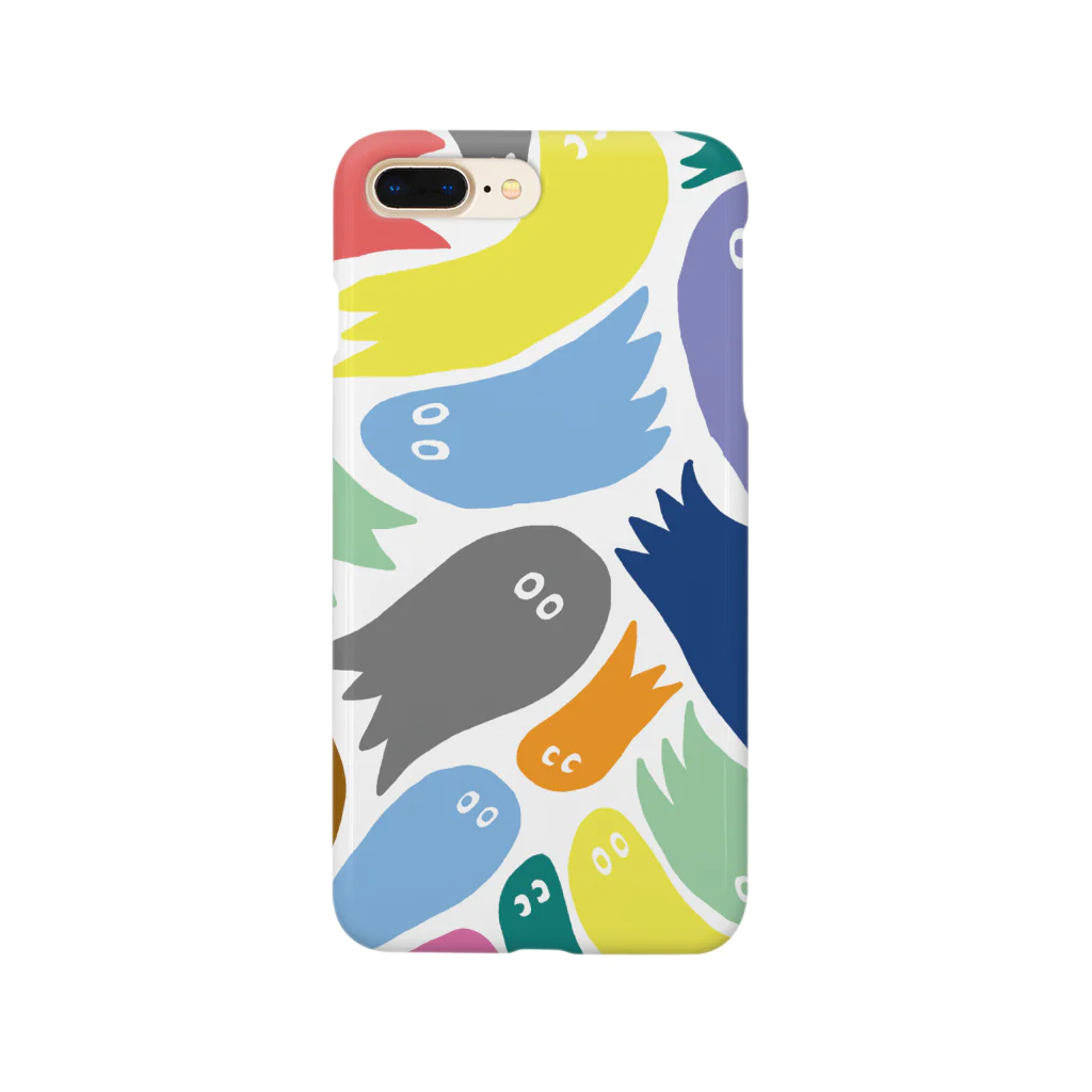 wakame.monsterのカラフルおばけ Smartphone Case