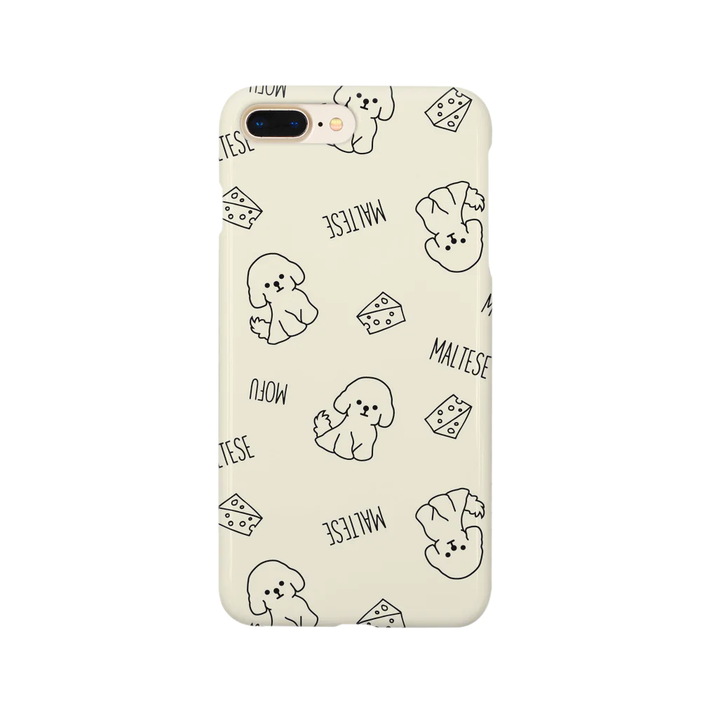 もふもふ屋さんのもふもふマルチーズ（イエロー） Smartphone Case