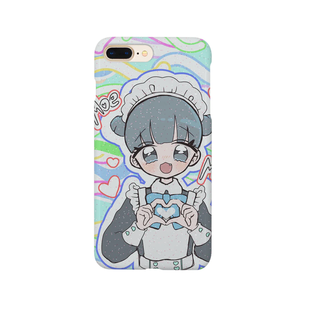 循環性飽食のお団子青メイドちゃん(カラフル) Smartphone Case