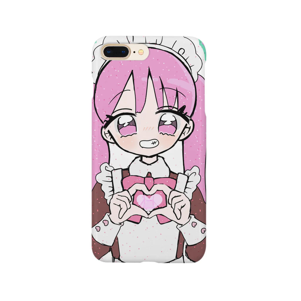 循環性飽食のツインテピンクメイドちゃん Smartphone Case