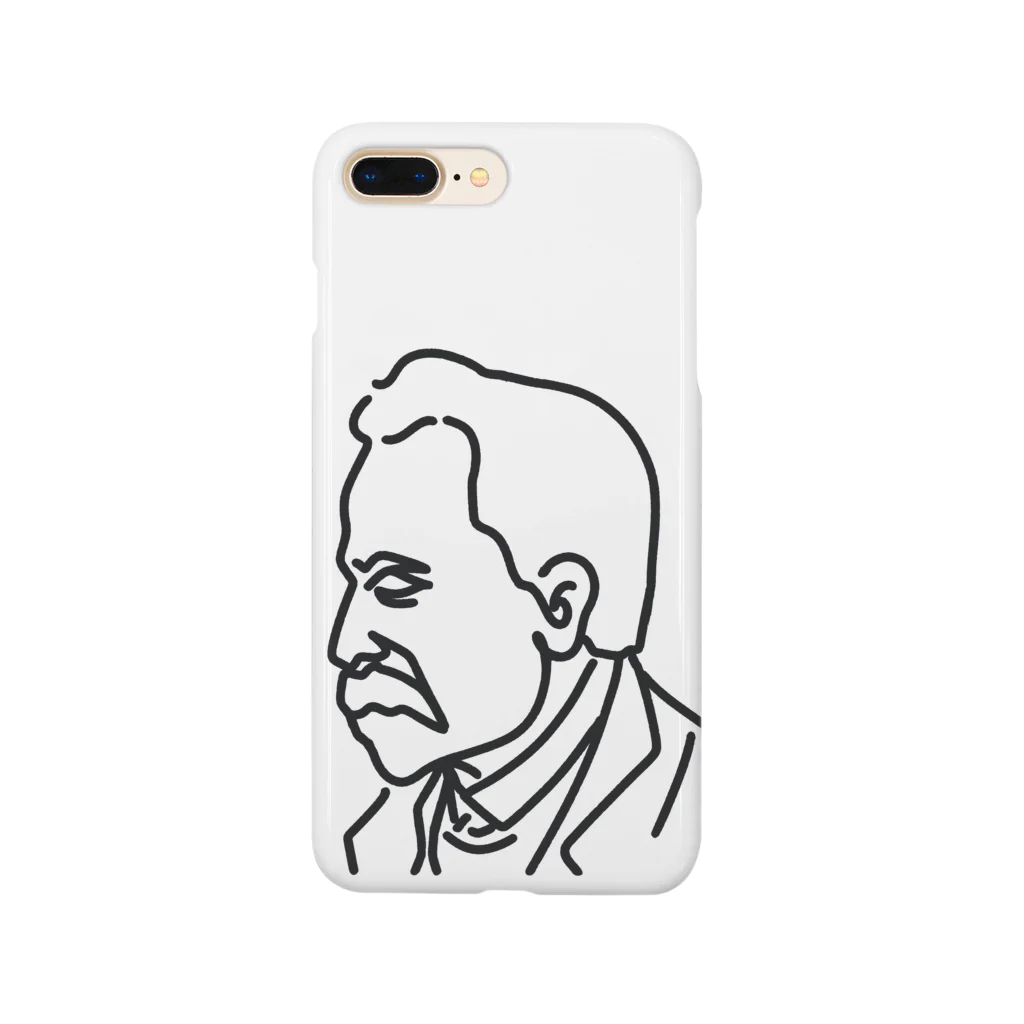 Aliviostaのニーチェ Nietzsche イラスト 哲学者 歴史 偉人アート Smartphone Case