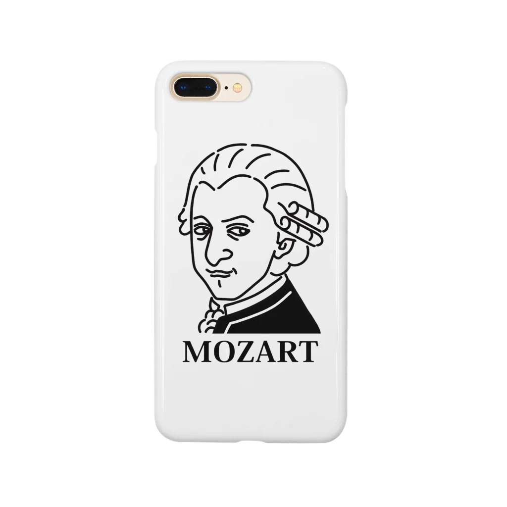 Aliviostaのモーツアルト Mozart イラスト 音楽家 偉人アート モーツァルト ストリートファッション Smartphone Case