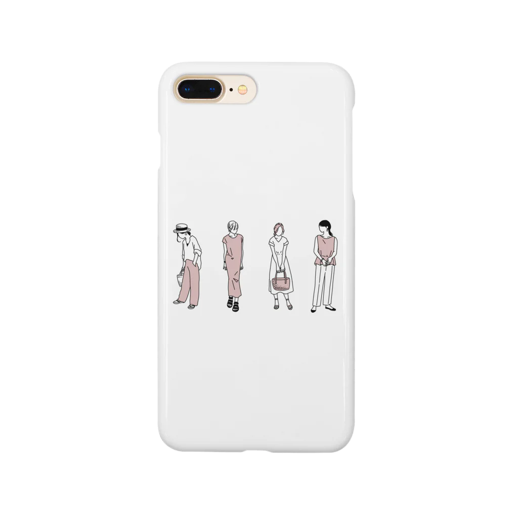 ゴンのファッションスナップ・ガール01ピンク Smartphone Case