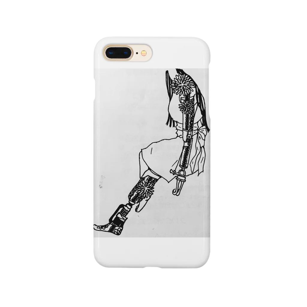 canarys_atelierのArtificial limb 〜stylish girl〜 スマホケース