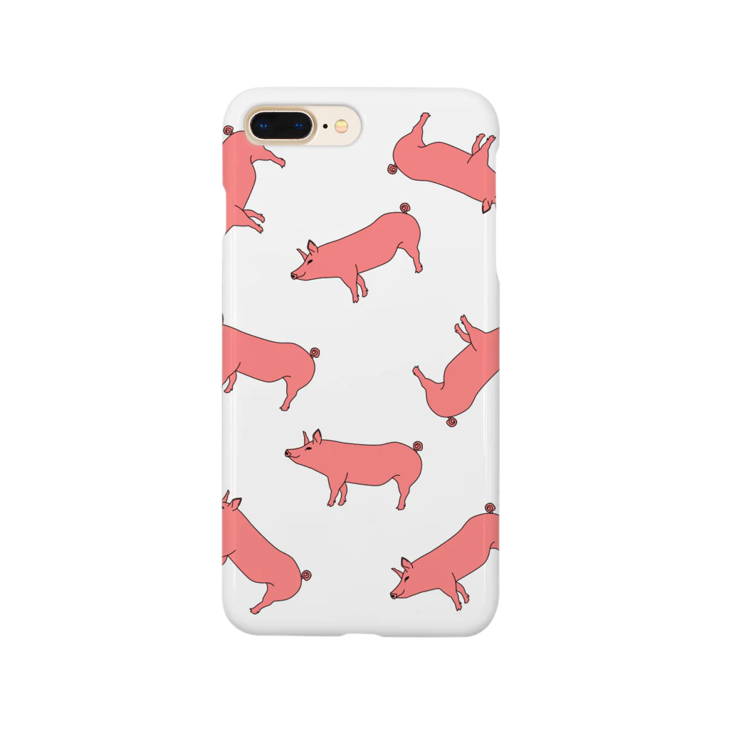 ryo6911nyaの豚さんスマホカバー Smartphone Case