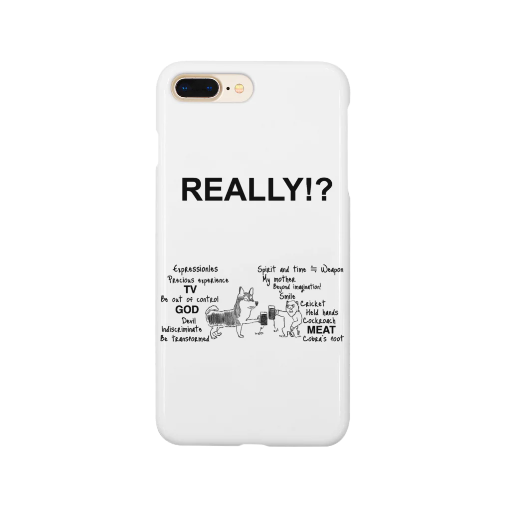 GOD TV MEAT OIL'S brand SUZURI内空中店舗のREAL 犬×猿 Smartphone Case