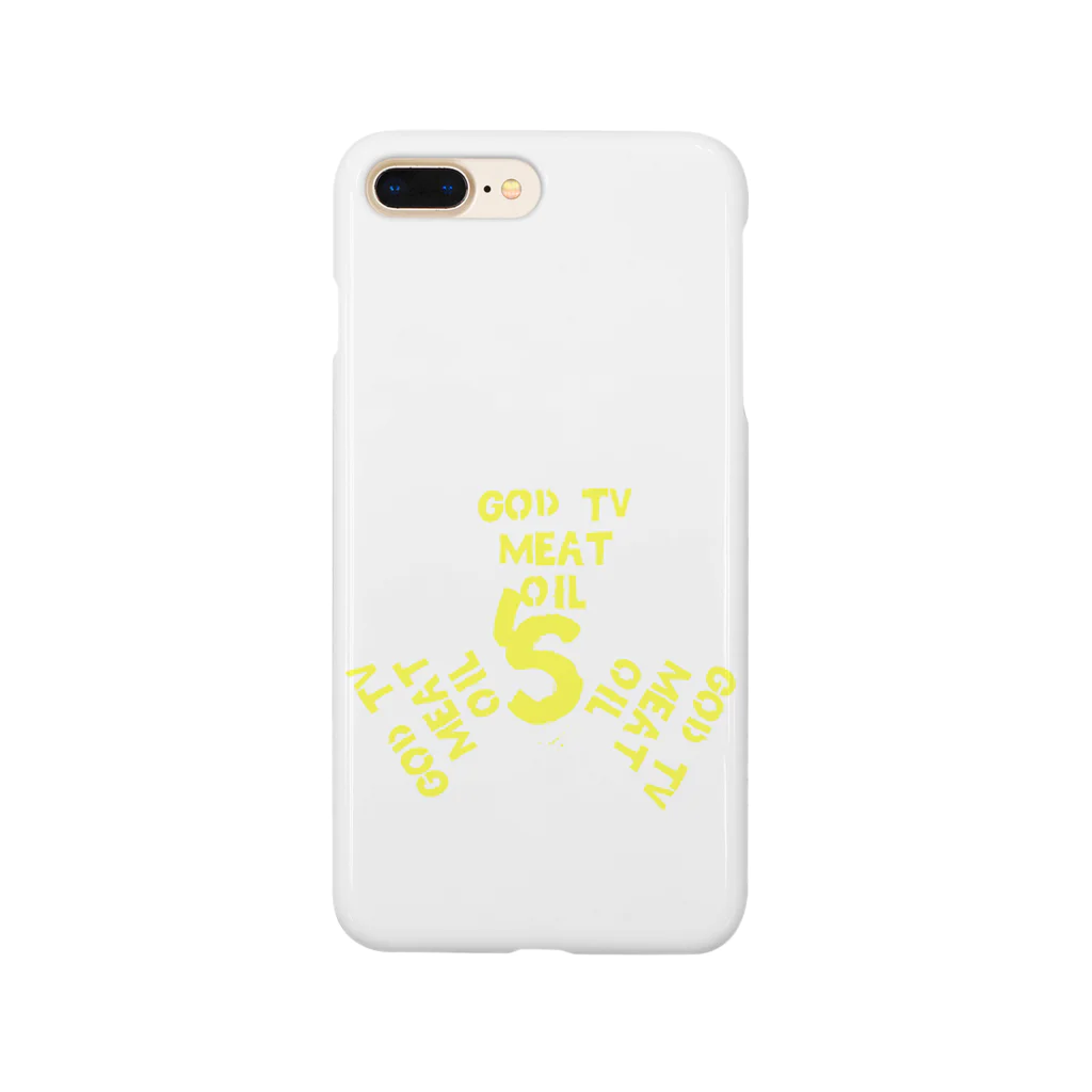 GOD TV MEAT OIL'S brand SUZURI内空中店舗のGOD TV MEAT OIL'Sロゴ入り3 Smartphone Case