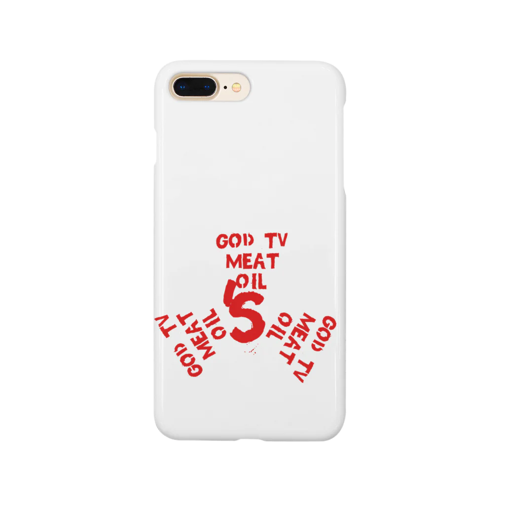 GOD TV MEAT OIL'S brand SUZURI内空中店舗のGOD TV MEAT OIL'Sロゴ入り1 Smartphone Case