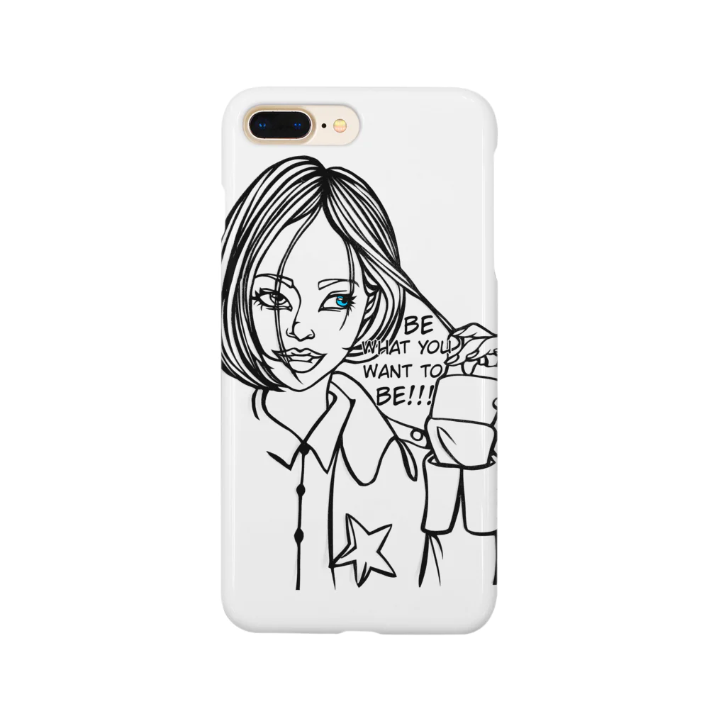 MiKkeのBe waht you want to be. Smartphone Case