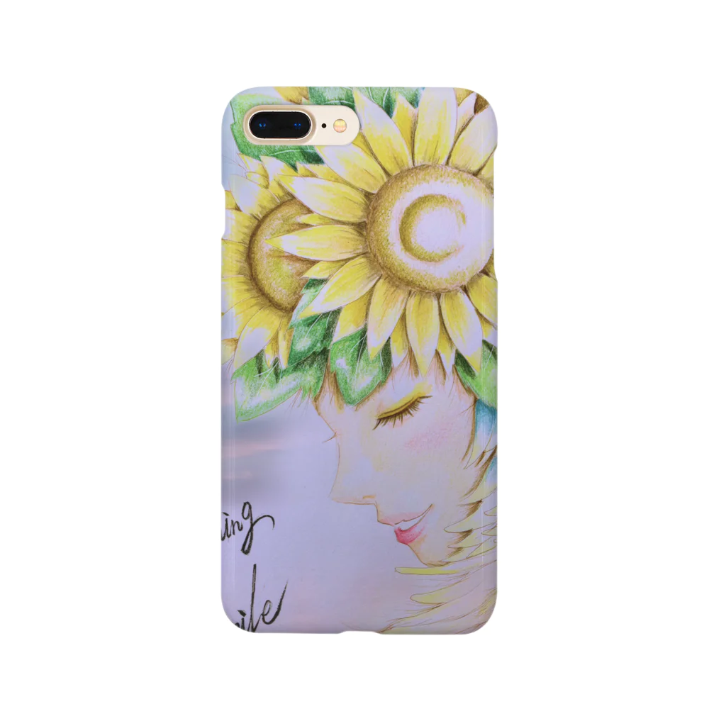 華羅諏(カラス)のblooming  smile Smartphone Case