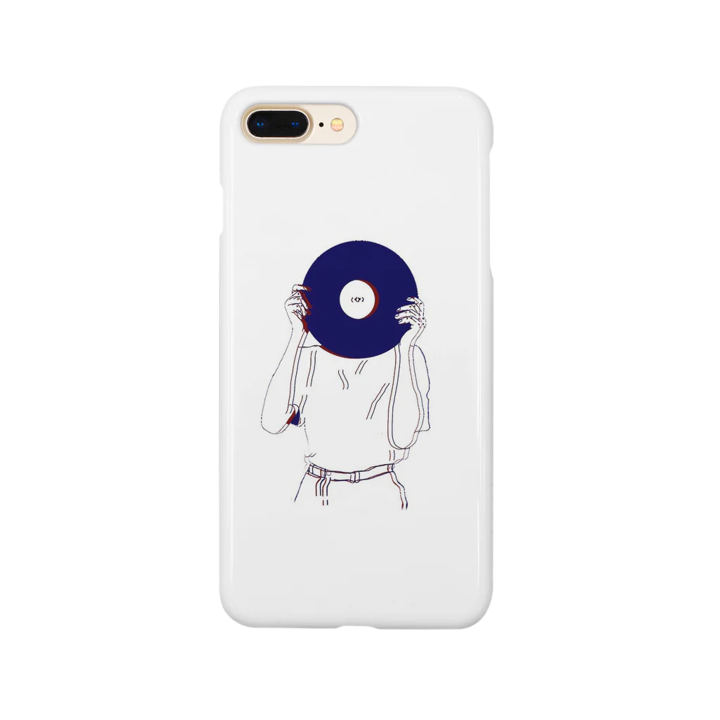 Strange headのレコード好きなあの子 Smartphone Case