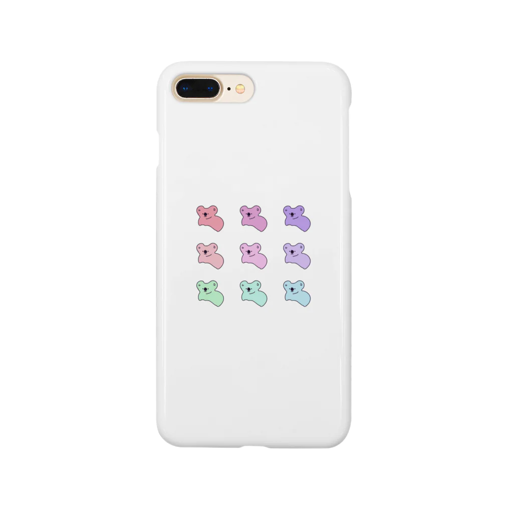 achi no design shop のかじられたコアラぱんcolorver. スマホケース