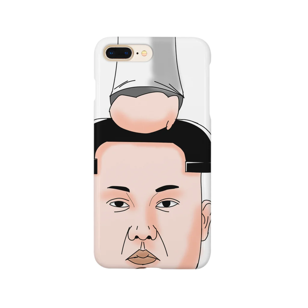 ハウス万手観音の黒電話男iphoneケース Smartphone Case