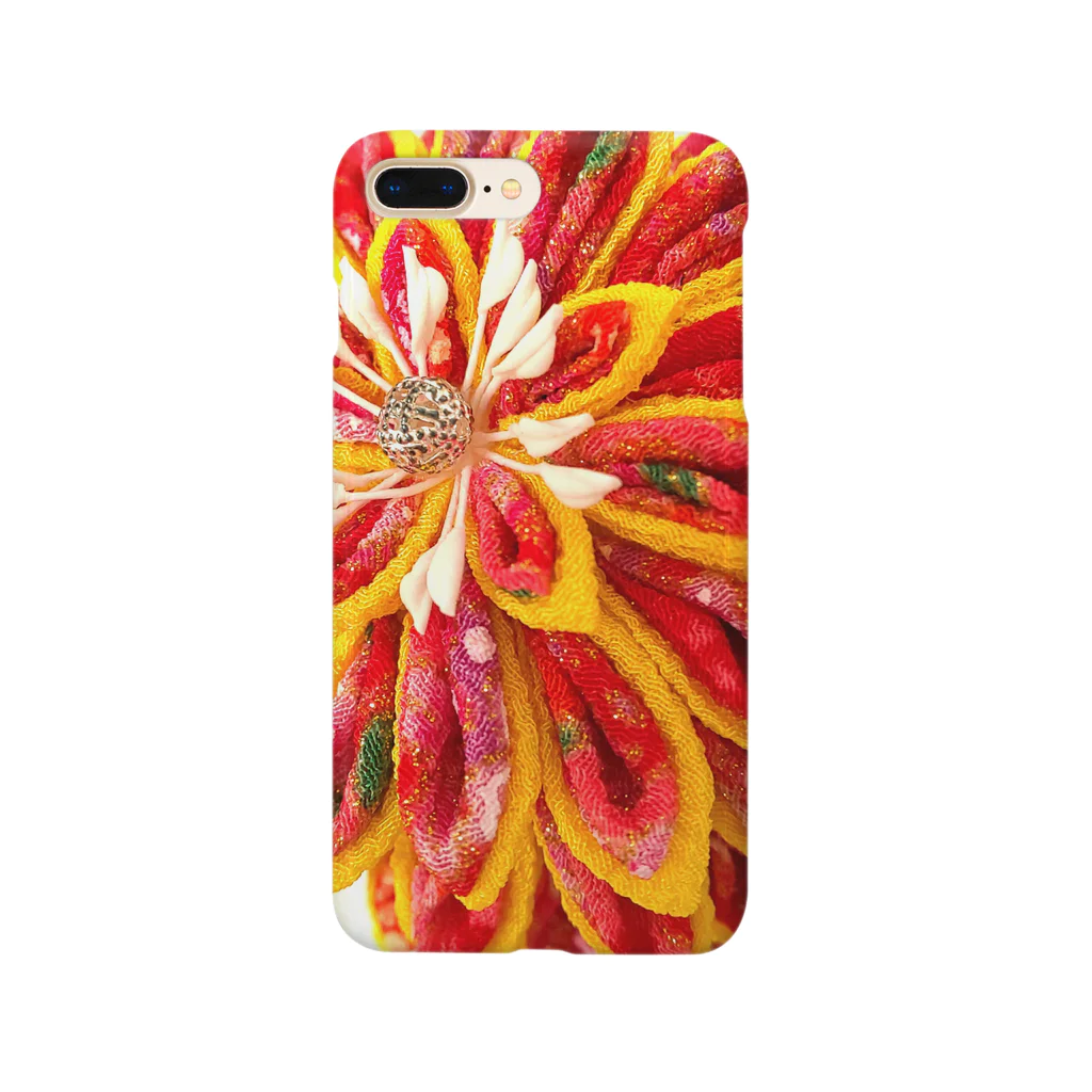 hana_sakiの赤花咲いた Smartphone Case