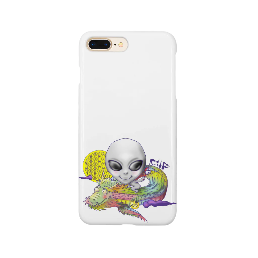 OWL　LODGEの宇宙人×虹龍 Smartphone Case