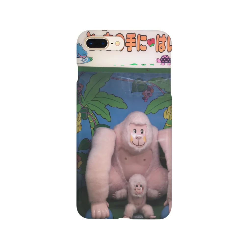 気まぐれロマンティックの平成ピンクゴリラ親子 Smartphone Case