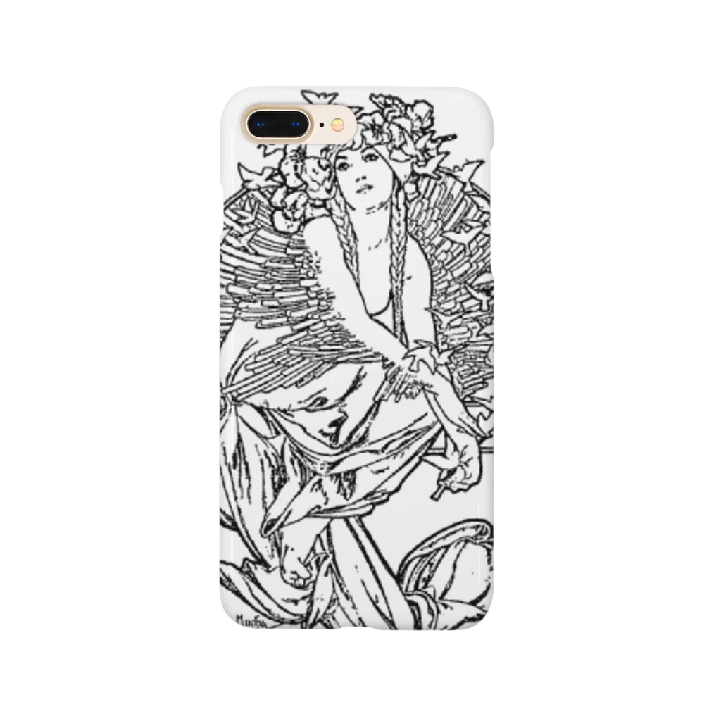 Art Baseのミュシャ / 1897 /Coverage for the volume of grandmothers Songs / Alphonse Mucha Smartphone Case