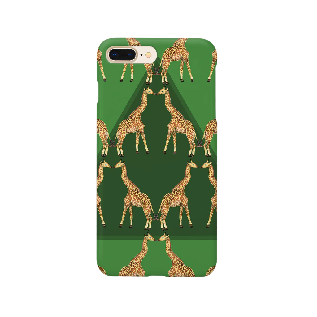 Tania NobukovskiのKISSING GIRAFFES Smartphone Case