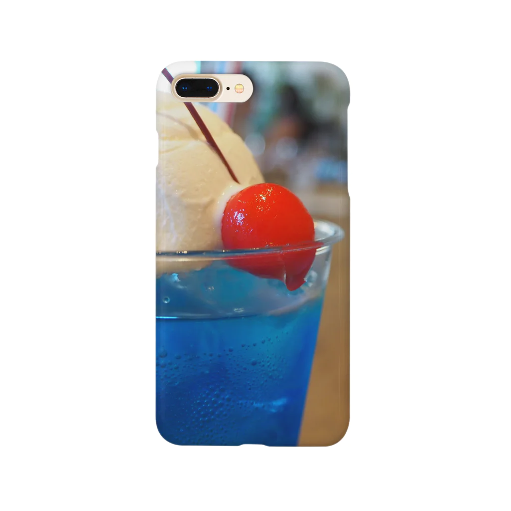 masaya_creamsodaの青いクリームソーダ  Smartphone Case