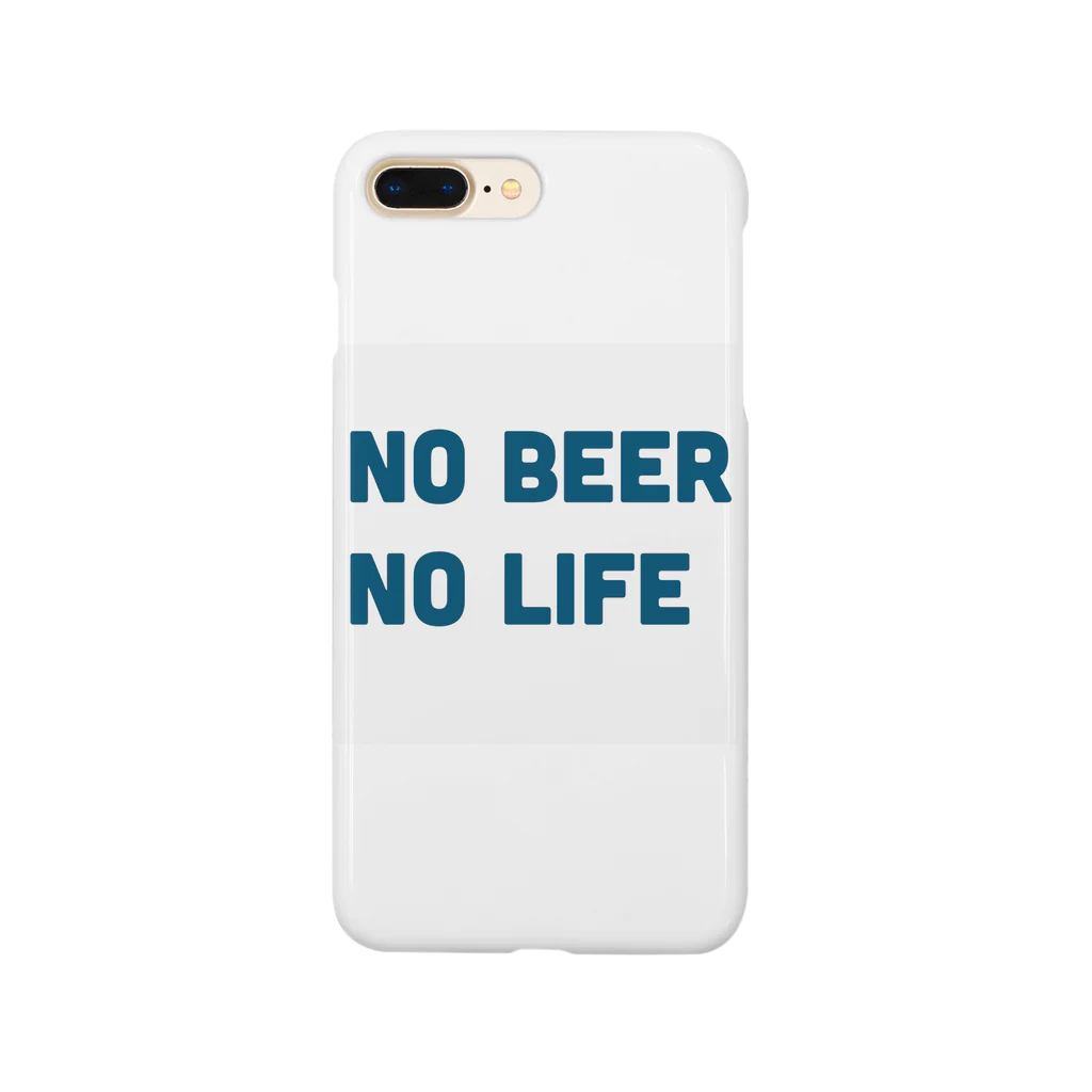 mustachesのNO BEER  NO LIFE スマホケース