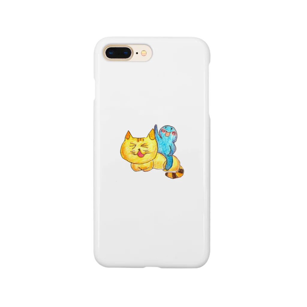 jamnekoのミャーコとくにゃくにゃさん Smartphone Case