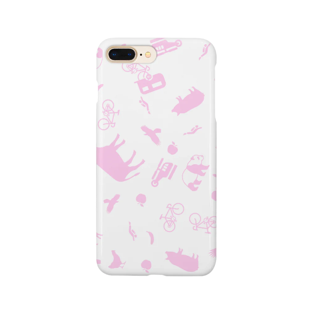 鯖いTシャツ屋さんのポップサイン動物台風 Smartphone Case