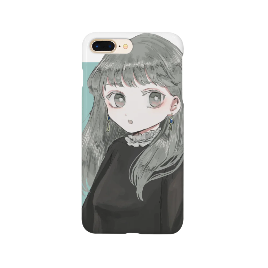 kozukaの女の子 green スマホケース