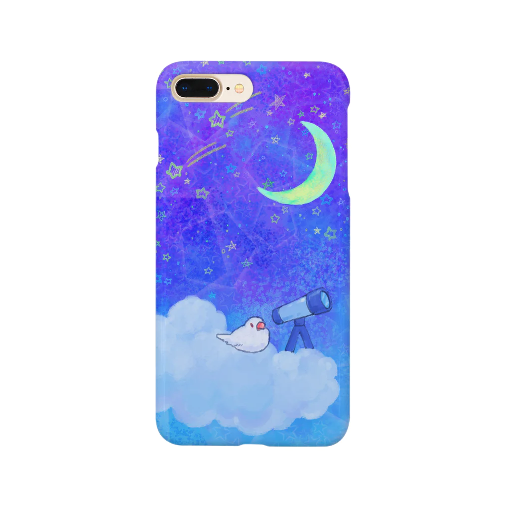 文鳥グッズのお店の天体観測 Smartphone Case