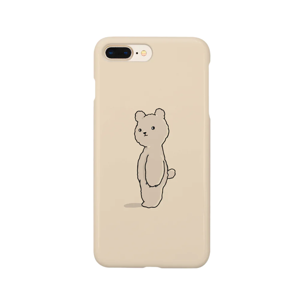 【ダウナー】脱力系専門店【エモ】のこっちをみるくまさん Smartphone Case