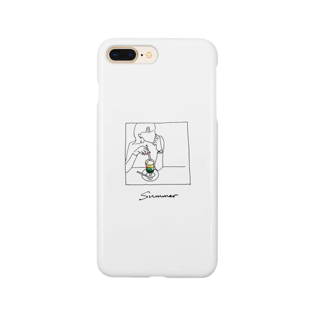 Cafe_au_laitのめろんそーだ Smartphone Case