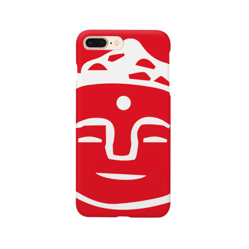 鹿と仏 SHIKA TO HOTOKEのred daibutsu 紅白大仏 Smartphone Case