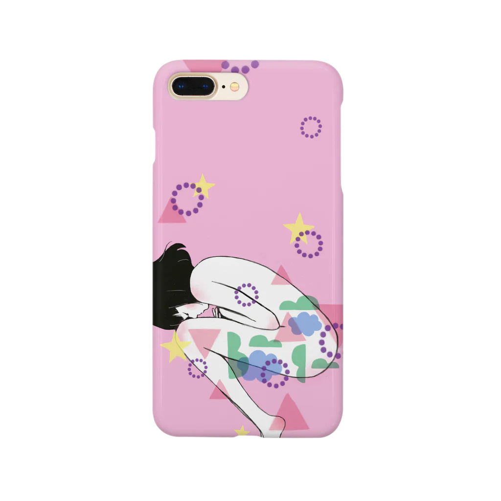 suga seraの眠りにつくたび願うこと（pink） Smartphone Case