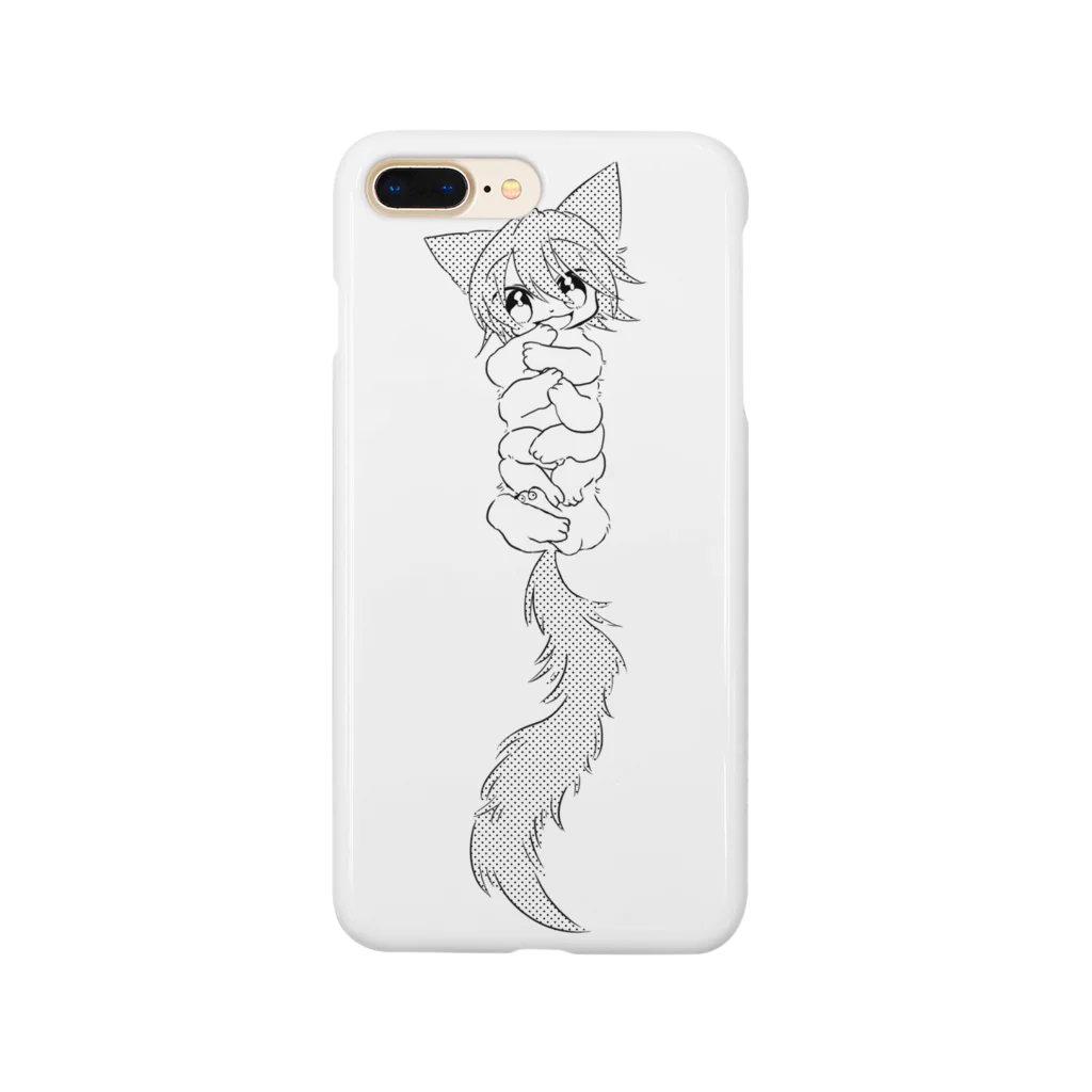 @little_nut_のじっそくねこくん Smartphone Case