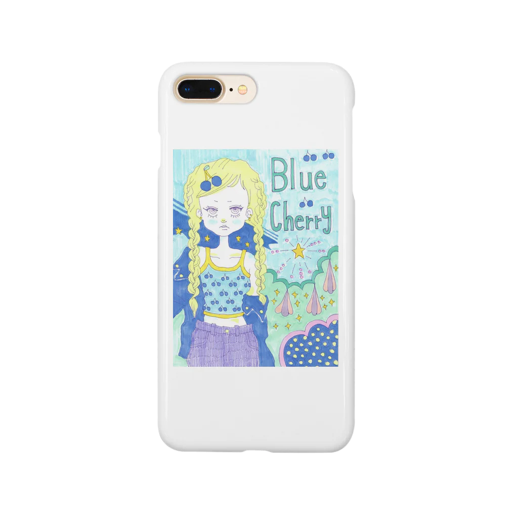 kaoru_littieのBlue cherry Smartphone Case