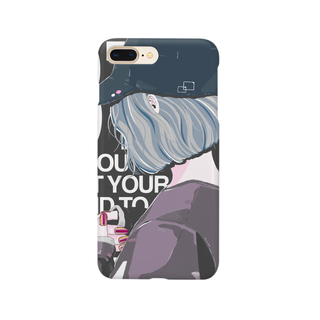 homareのキャップgirl Smartphone Case