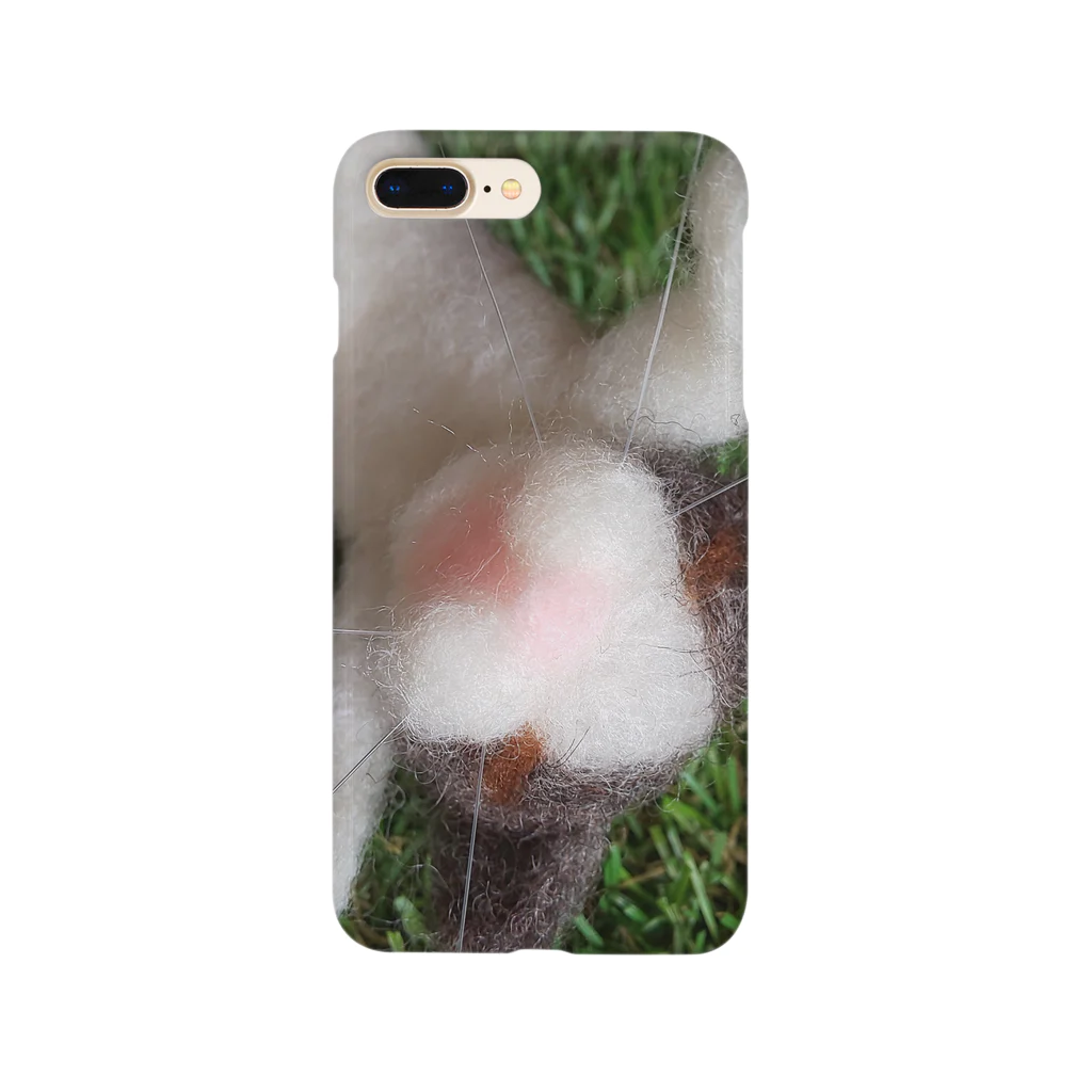 あくびのドアップにゃんこのスマホカバー Smartphone Case