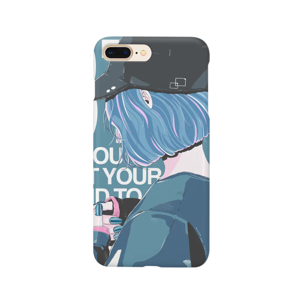 homareのキャップgirl Smartphone Case