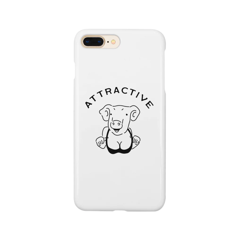 AliviostaのAttractive pig 魅力的なブタ 動物イラスト アメカジ Smartphone Case