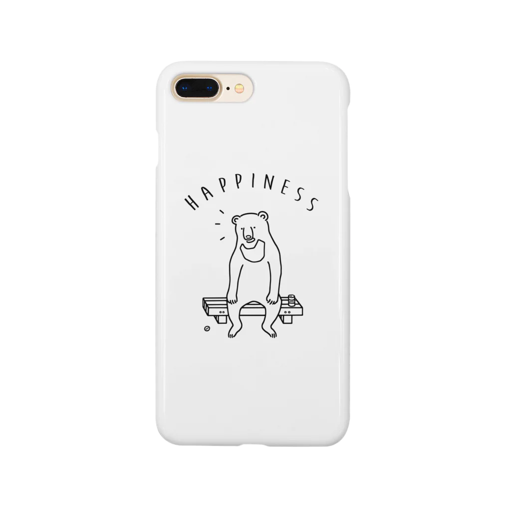 AliviostaのHappiness クマ 熊 動物イラスト Smartphone Case