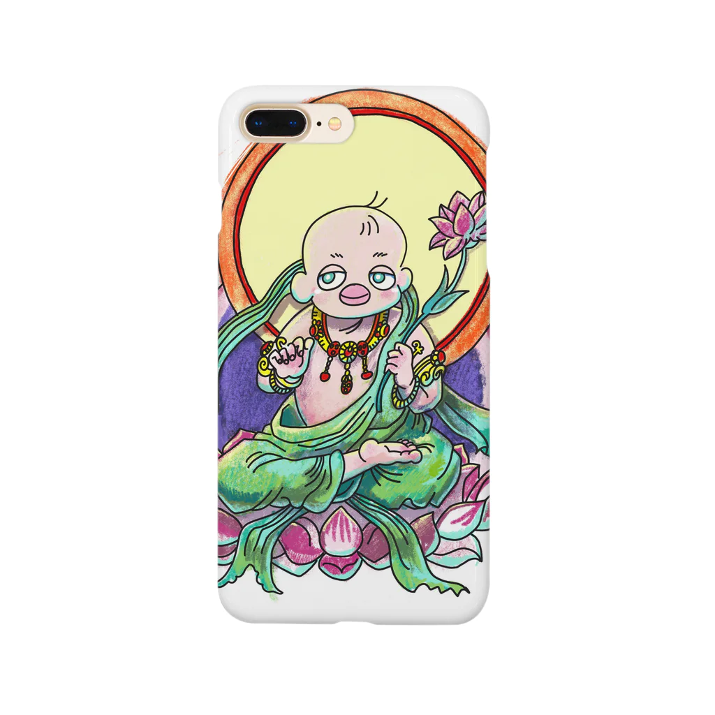 and mick designの宝ちゃん菩薩 Smartphone Case