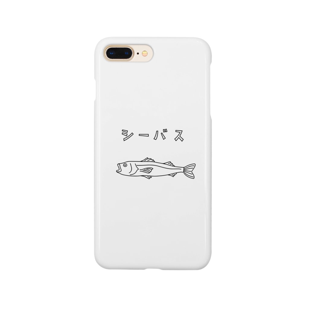 Aliviostaのシーバス カタカナ ゆるい魚イラスト 釣り スズキ Smartphone Case
