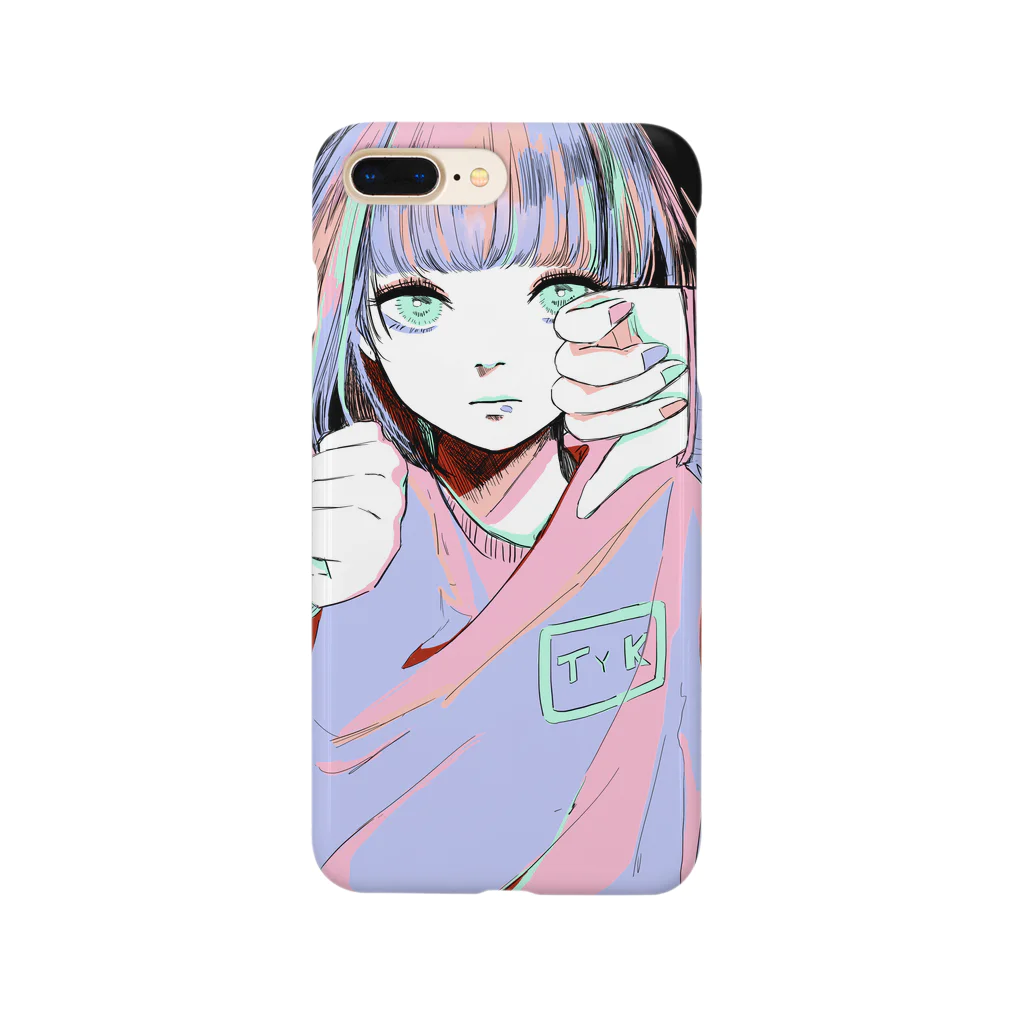 TIYOKIのBADgirl  black スマホケース Smartphone Case