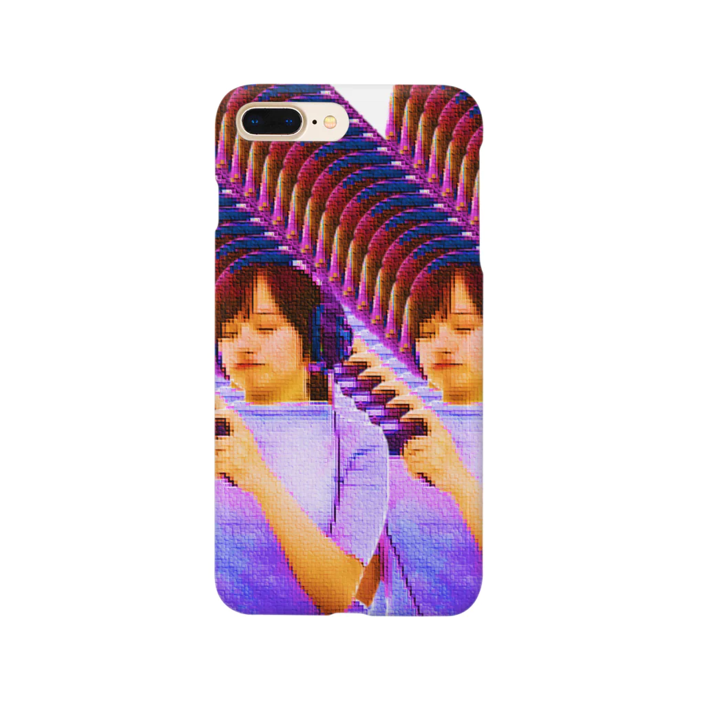 Gregge Southerd #suzuri店のバグヘッドホン女性 Smartphone Case